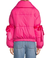 GB Bow Sleeve Puffer Jacket