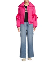 GB Bow Sleeve Puffer Jacket