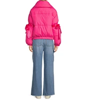 GB Bow Sleeve Puffer Jacket