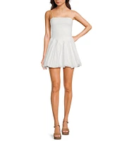 GB Square Neck Sleeveless Bubble Mini Dress