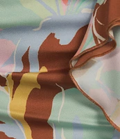 GB Printed Cinched Coordinating Ruffle Skirt