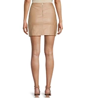 GB Coated High Rise Mini Skirt