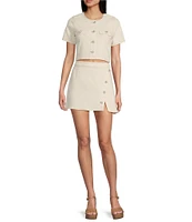 GB Coordinating Denim Mini Skirt