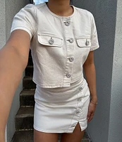GB Coordinating Denim Mini Skirt