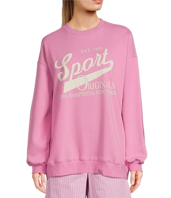 GB Country Club Long Sleeve Flower Crew Sweatshirt