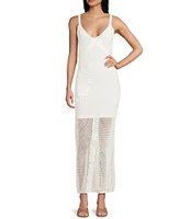 GB Crochet 3D Floral Maxi Dress