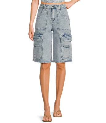 GB Denim Cargo Bermuda Jorts