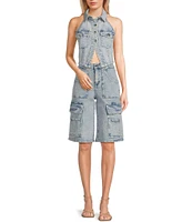 GB Denim Cargo Bermuda Jorts