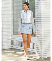 GB Denim Cargo Mini Skirt