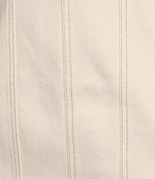GB Seamed Midi Denim Dress
