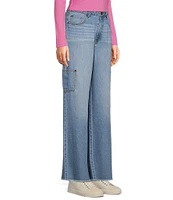 GB Denim Wide Leg Cargo Jeans