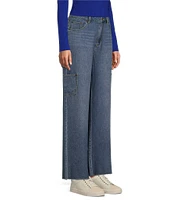 GB Denim Wide Leg Cargo Jeans