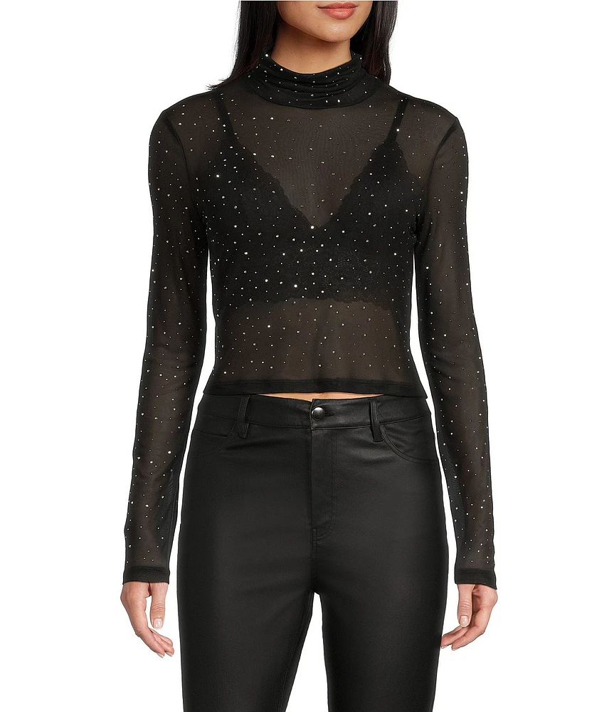 GB Embellished Mesh Top