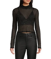 GB Embellished Mesh Top