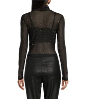 GB Embellished Mesh Top