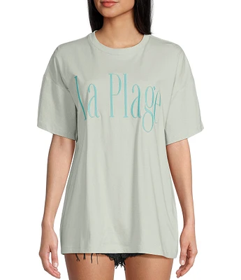 GB Embroidered La Playa Oversized T-Shirt