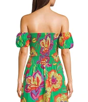 GB Floral Off The Shoulder Coordinating Top