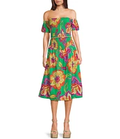 GB Floral Off The Shoulder Coordinating Top