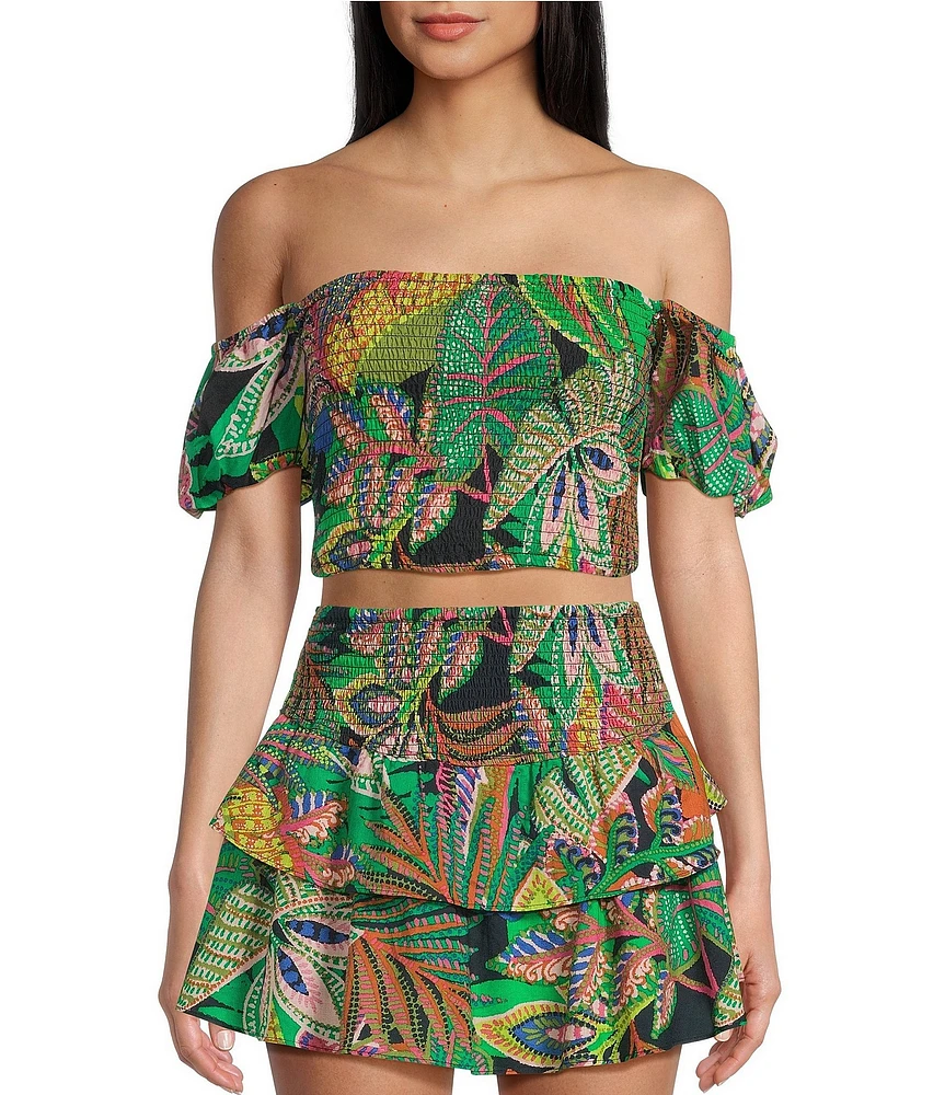 GB Floral Off The Shoulder Coordinating Top