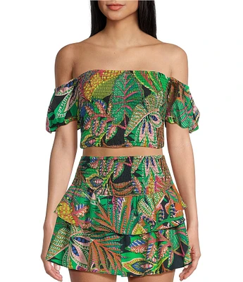 GB Floral Off The Shoulder Coordinating Top