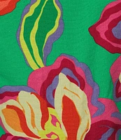 GB Floral Printed Linen Blend Vest