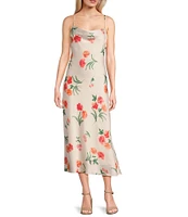 GB Floral Slip Long Dress