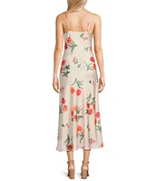 GB Floral Slip Long Dress
