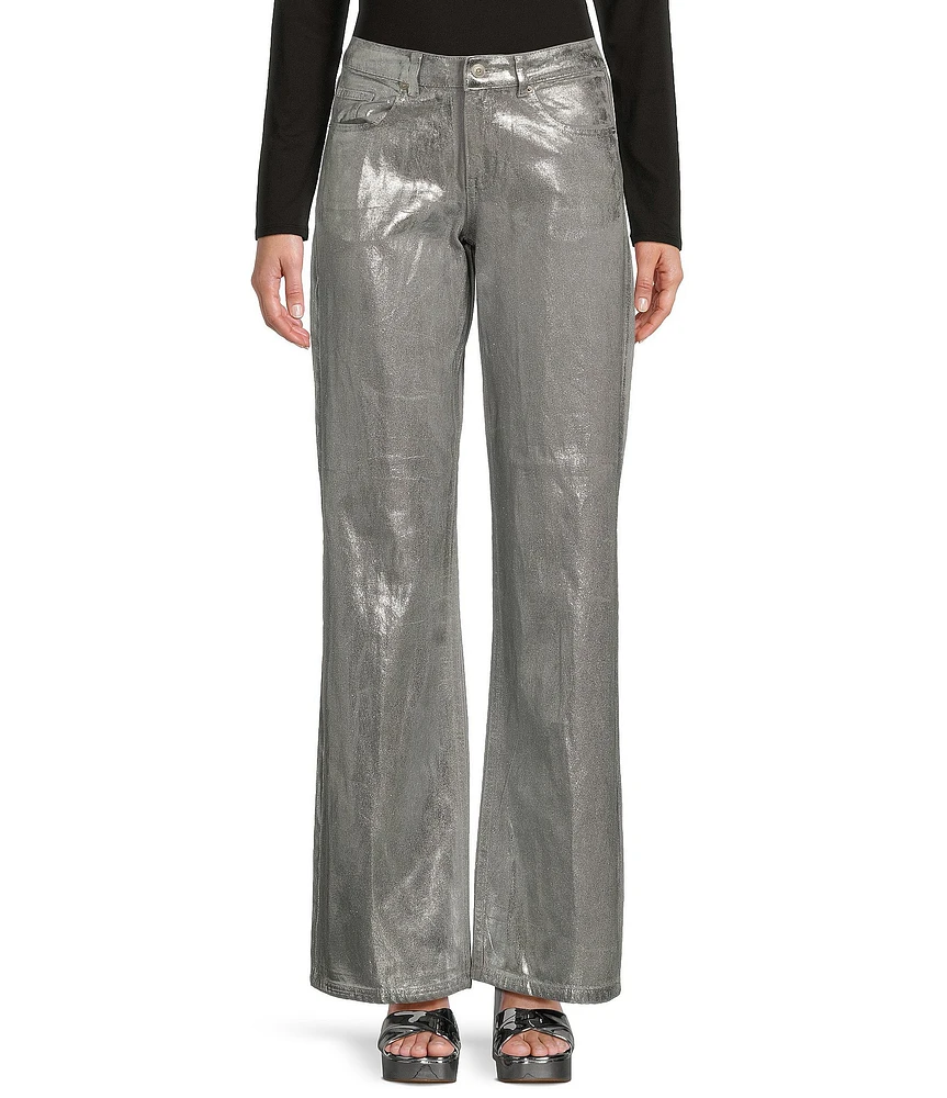 GB Foiled Denim Pants