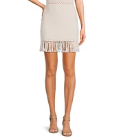 GB Fringe Hem Crochet Skirt
