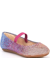 GB Girls' Addie Rhinestone Family Matching Strap Ballet Flats (Infant