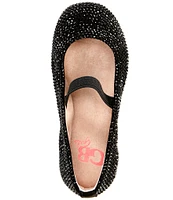 GB Girls' Addie Rhinestone Family Matching Strap Ballet Flats (Toddler