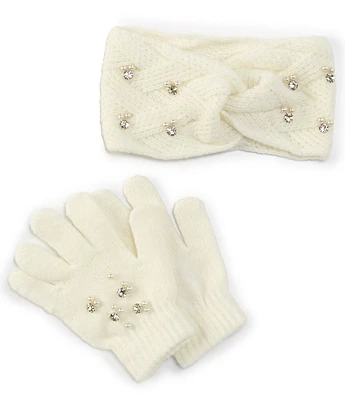 GB Girls Beaded Headwrap & Glove Set