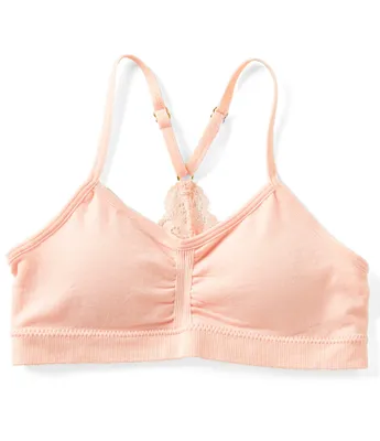 GB Girls Big Girls 7-16 Seamless Lace-Racerback Bra