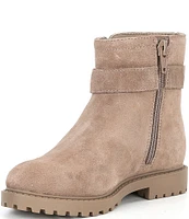 GB Girls' Indie-Girl Suede Buckle Booties (Infant)