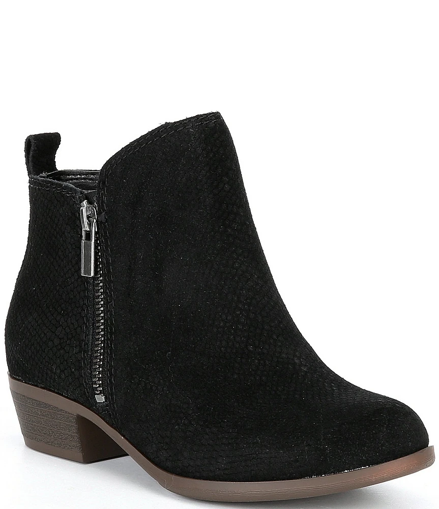 GB Girls' Jovi Suede Side Zip Booties (Youth)