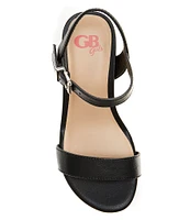 GB Girls' Juudeth Leather Family Matching Wedge Sandals (Toddler)