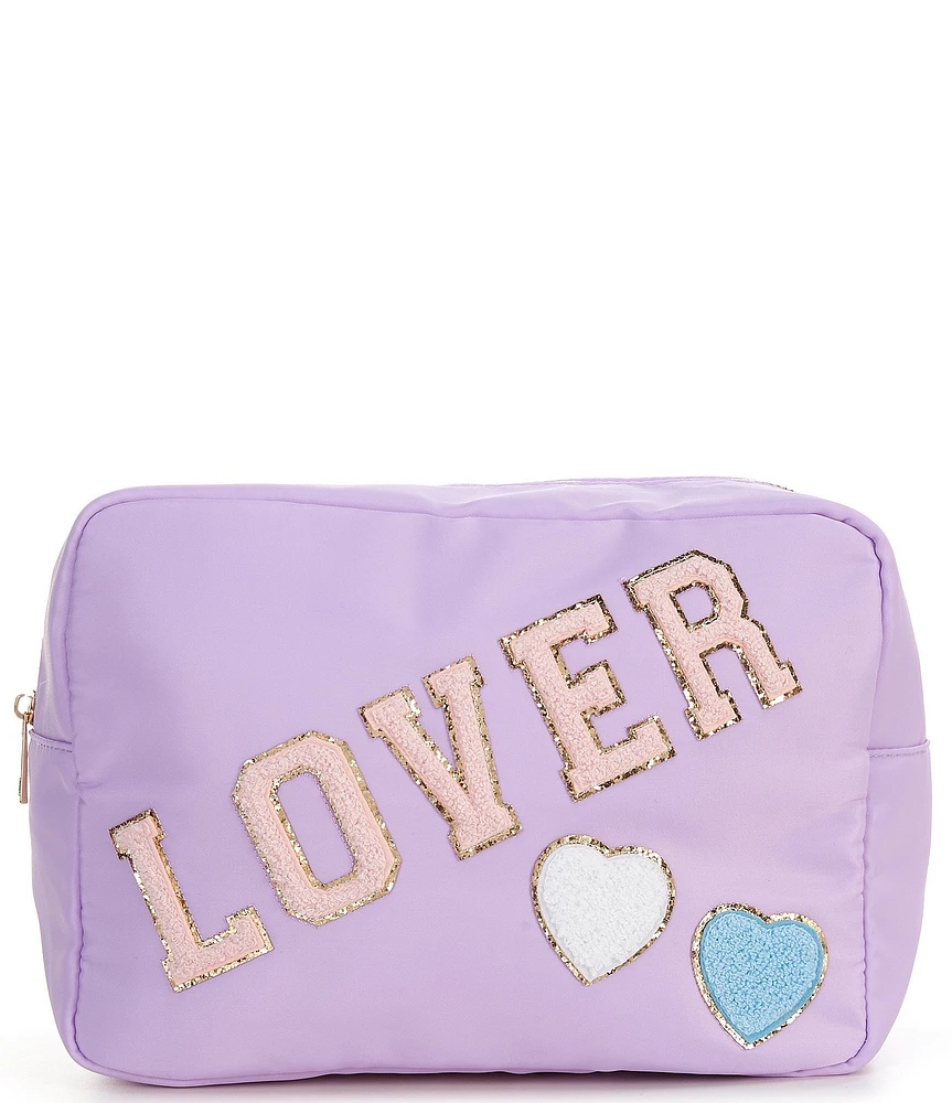 GB Girls Lover Varsity Letters Large Nylon Bag