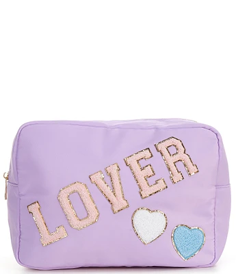 GB Girls Lover Varsity Letters Large Nylon Bag