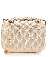 GB Girls Metallic Quilted Crossbody Handbag