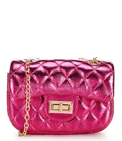 GB Girls Metallic Quilted Crossbody Handbag