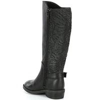 GB Girls' Moira Leather Tall Butterfly Riding Boots (Youth)