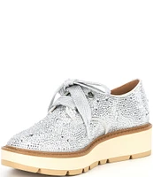 GB Girls' Revival Rhinestone Lace-up Oxfords (Youth)