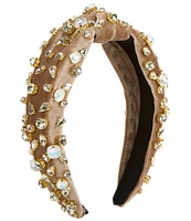 GB Girls Rhinestone Velvet Headband