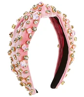 GB Girls Rhinestone Velvet Headband