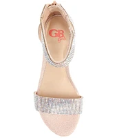 GB Girls' Roniiee Rhinestone Ankle Strap Family Matching Dress Sandals (Youth)