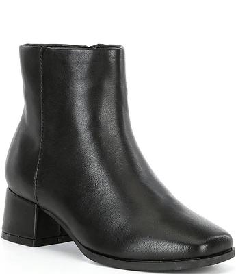 GB Girls' Shirley Leather Block Heel Booties (Youth)