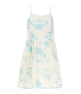 GB Girls x DANNIJO Little Girls 2T-6X Sleeveless Palm Print Dress