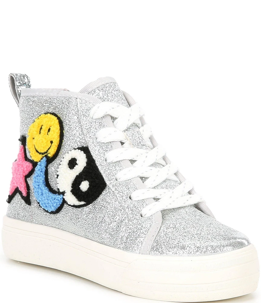 GB Girls' Yinnie High Top Patch Sparkle Sneakers (Toddler)