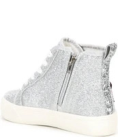 GB Girls' Yinnie High Top Patch Sparkle Sneakers (Toddler)