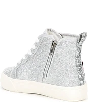 GB Girls' Yinnie High Top Patch Sparkle Sneakers (Youth)